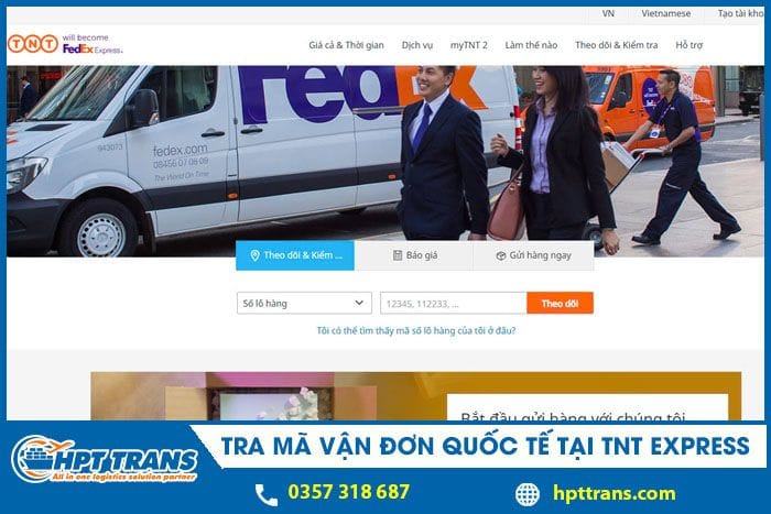 cách tra mã vận đơn quốc tế tại tnt express 