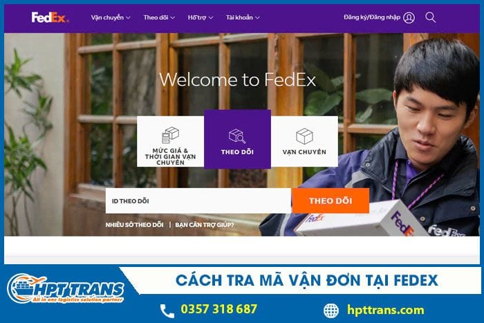 cách tra mã vận đơn tại fedex 